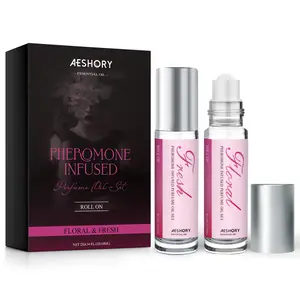 Girl's Portable Roll-On Pheromone Perfume – Box Rose Scent, Pheromone-Infused Essential Oil for Attraction & Confidence fragrance