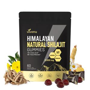 VivoNu Himalayan Shilajit Gummies | With Ashwagandha, Gokshura & other herbs | No added sugar | 60 Gummies SummerVibes