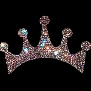 Sticker Ultra Bling Rhinestone Shiny Exterior Car (Crown)