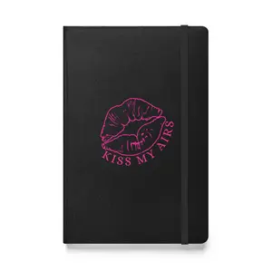 Lips Kiss My Airs Hardcover Bound Notebook