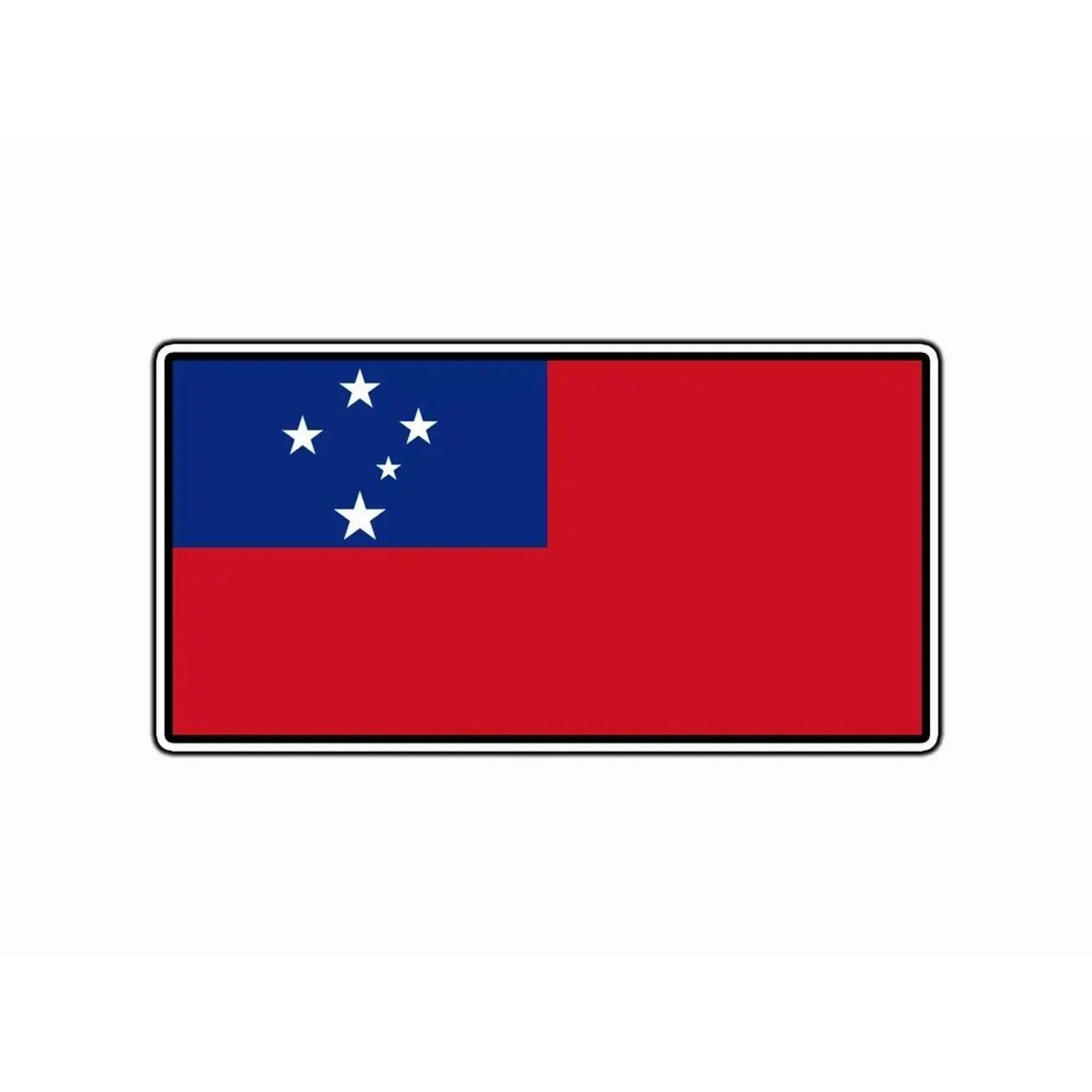 Samoa Flag World Country Sticker Waterproof Vinyl Decal Die-Cut Car Laptop