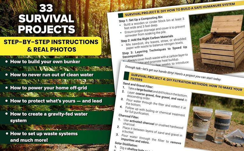 Off Grid Survival Book: Diy Survival Project Book - No Grid Survival Guide Paperback – April 15, 2025