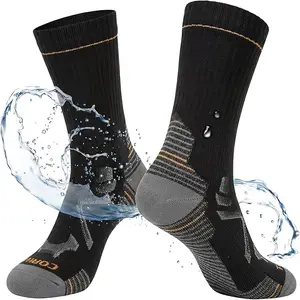 TOP-EX Waterproof Merino Wool Crew Socks | Breathable Comfort for Daily Wear & Cold Weather