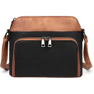 Crossbody Purse Bags for Women, Multi-Pocket Soft Leather  Purse with Tassel, Lightweight Travel Handbag