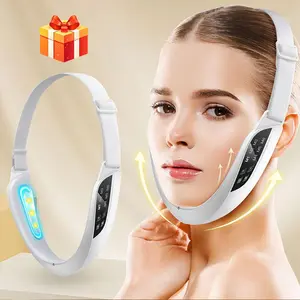 Electric Facial Slimming Device for V-Shaped Face, Double Chin Lifting Mask with 6 Modes and 8 Adjustable Levels, Ideal Skin Care Gift