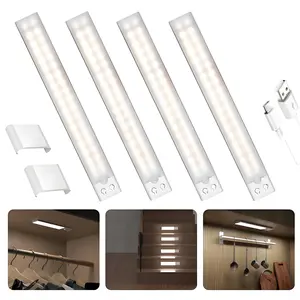 Under Cabinet Lights,Motion Sensor Night Light Indoor,1500mAh USB Rechargeable Light,Magnetic Installation Dimmable Lights for Kitchen,Wardrobe,Pantry, Closet,Bathroom,Stairs,Sink Cabinet,Garage,Thanksgiving decor,Black Friday&Cyber Monday,Christmas gifts