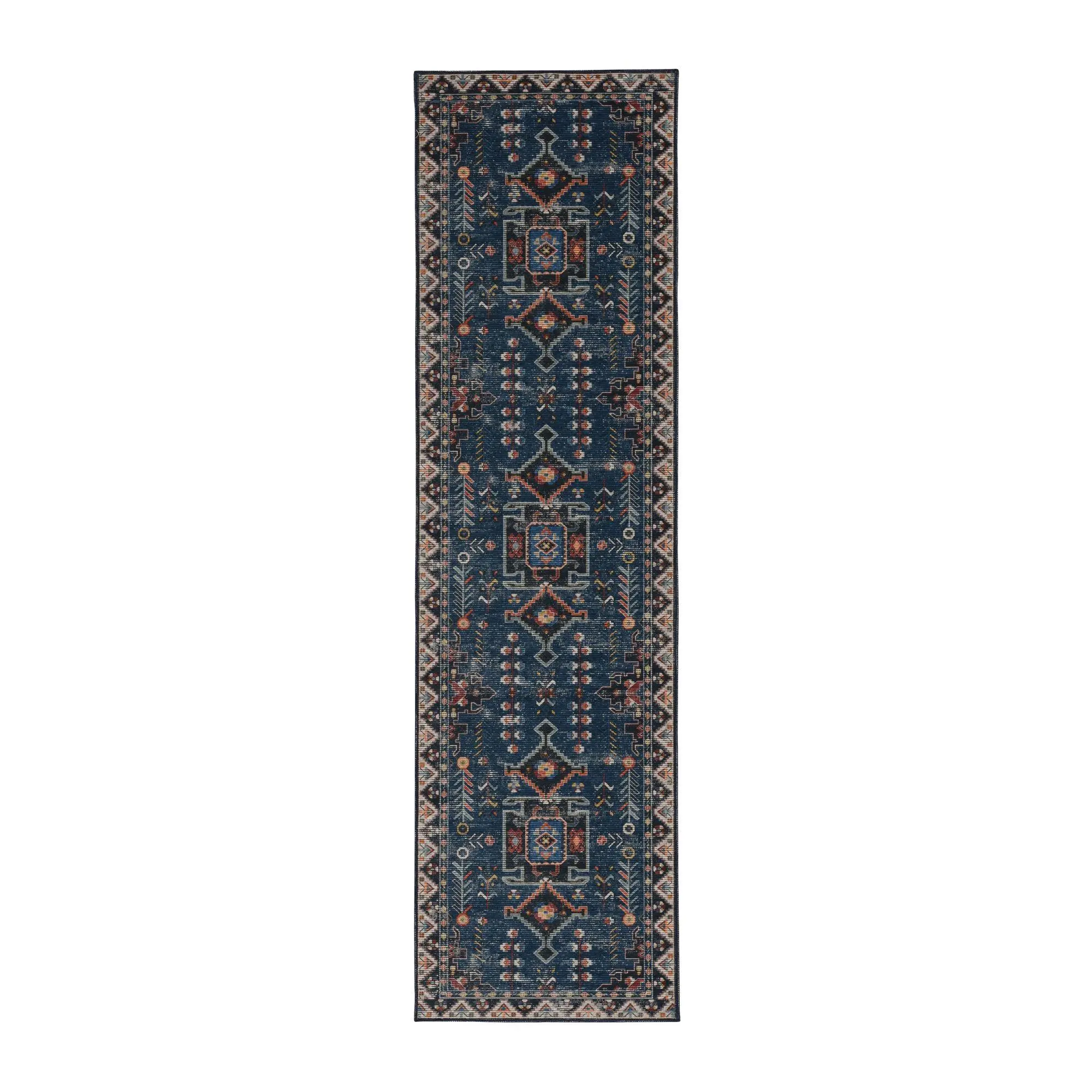 Linon Home Riley Washable 2x8 Non-Slip Decorative Rugs