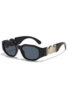 Square Trendy Vintage, Unisex Retro 90s Style, Small Narrow Design, Perfect for Casual Daily Wear, Rectangle Classic Sunglasses, Rectangular Sunglasses