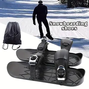 Mini Ski and Snowboard Shoes, Adjustable Mini Ski Sled, Small Ski Boards, Sports Ski Boots, Skating Shoes, Skiing Boots, Adjustable Size