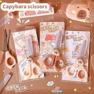 pretty school useful back to school stationery scissors  cute capybara craft scissors Mini scissors for diy children's scissors