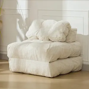 No Assemble Required 3-in-1 Folding Convertible Sofa Bed, Comfy Portable Sleeper Chair with Pillow & Foldable Back Support Mattress, Floor Lounge for Living Room Bedroom furniture emporium large egg