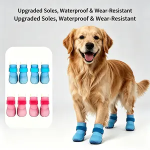 Waterproof Dog Boots for Small and Medium Dogs | Soft Sole Pet Shoes for Outdoor Walking Rainy Days and Daily Activities
