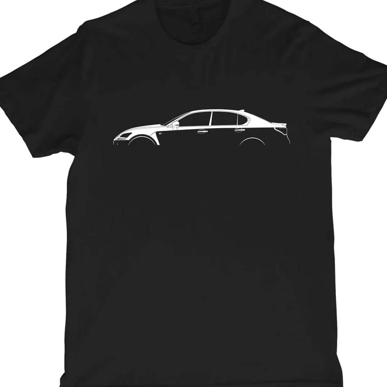 Lexus GS F L10 Performance Sports Sedan Silhouette Graphic T-Shirt Tee Sweatshirt Hoodie, Classic, Muscle, Car Enthusiast and Fans Gift