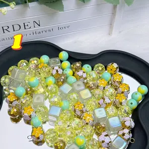Rainbow-Daily New Arrivals |Acrylic Bead Mix for DIY Craft Beadable Pen Bracelets Phone Charms Necklaces Versatile Use