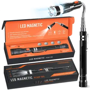 Stocking Stuffers for Men & Women, Gifts for Men LED Telescoping Magnetic Pickup Tools, Gifts for Dad, Him, Boyfriend, or Her, White Elephant Gifts for Adults, Christmas Gift Ideas for Men & Women