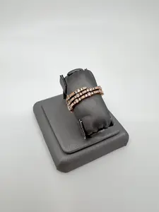 14KT Rose Gold Flexible Wrap Diamond Ring – 1.00ct Natural Diamonds – Adjustable Fit (Sizes 6.5 to 10)