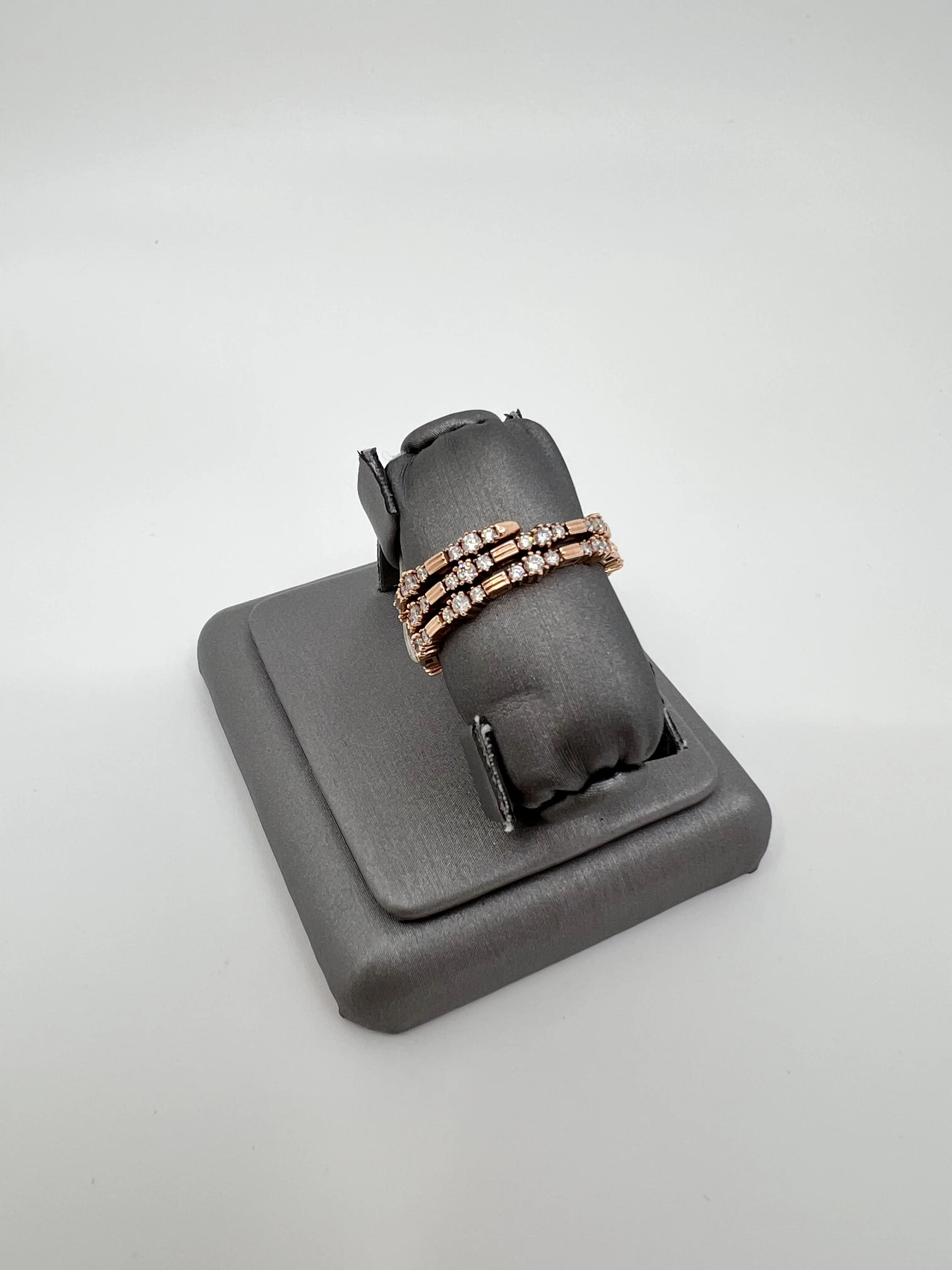 14KT Rose Gold Flexible Wrap Diamond Ring – 1.00ct Natural Diamonds – Adjustable Fit (Sizes 6.5 to 10)
