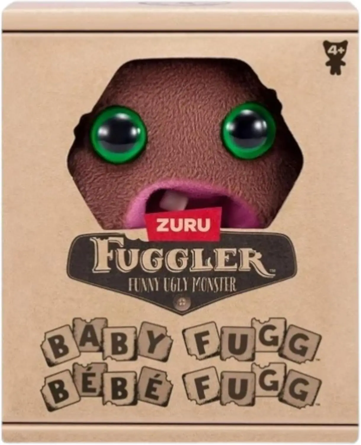 Zuru Baby Fuggs Plush Toys, 3.5 Inch Mini Monster Collectibles, Fuggler Funny Ugly Monster Stuffed Animal (Hedge Grog)