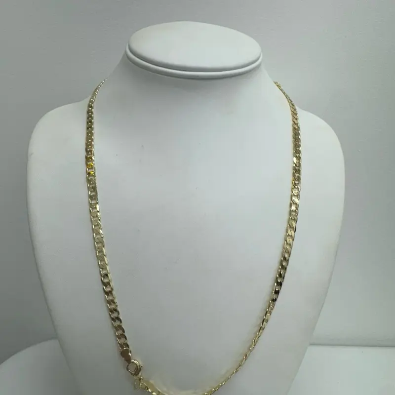 Cuban Link Goldfill Necklace, Platinum & Carat Gold Jewelry Accessory, Personalized Gift, Gift Ready