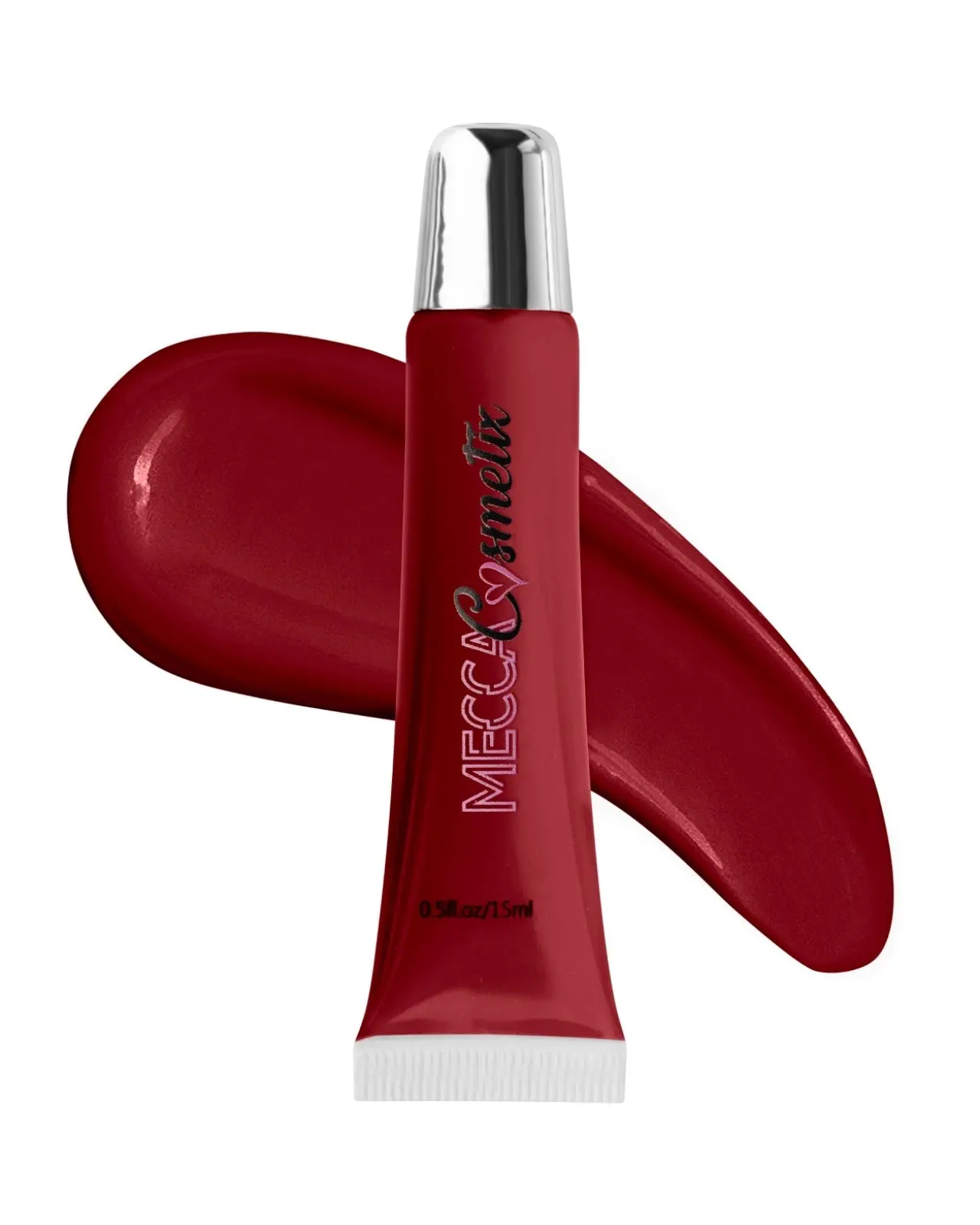 Sweetheart Luxe Lip Gloss - Cherry-Red Pigmented Formula with Sugared Strawberry Scent - Vegan, Cruelty-Free, Long-Wear Moisturizing Makeup - 15ml