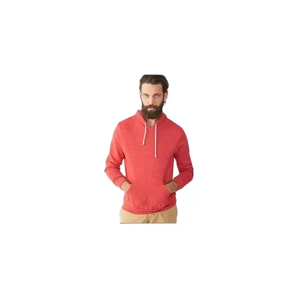 Alternative Men's Long-Sleeve Eco-Fleece Challenger Pullover Hoodie - Athletic, Comfortable, Eco-Conscious, Fleece-Lined, Soft, Classic Casual Menswear Top with Pocket, Athletic Men's Hoodies, Comfortable Men's Hoodies