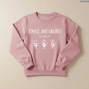 Custom Mummy Sweatshirt, Custome Kid's Name, Personalized Mom sweater, Cheer Mom, Vintage Mother's Day Shirt, Trendy Gifts for her , Old School Outfit