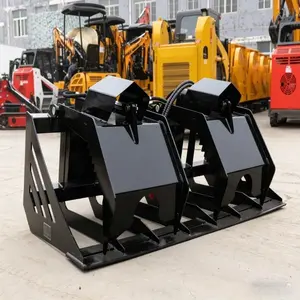 MMS 72-inch hollow wood grapple attachment for Bobcat skid-steer loaders, ideal for clearing debris, making it the perfect choice for the tree care industry and site cleanup contractors