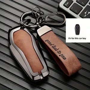 for BYD High-end Zinc Alloy Car Key Case, Suitable for Various Models and Series of for BYD Cars, Song Plus Yuan Protective Case, Dolphin Tang Sea Leopard Ming Seagull Key, for BYD Pro Key Accessories