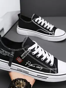 Men's Summer Breathable Canvas Shoes, Versatile Student Classic Sneakers, Lightweight Soft Sole Casual Cloth Shoes for All Seasons