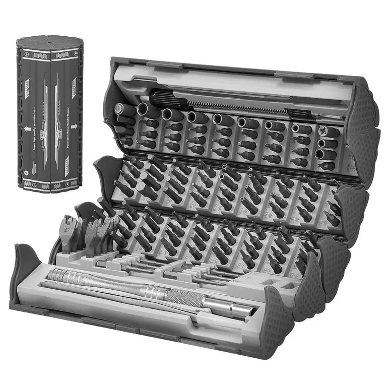 128-In-1 Magnetic Hex Screwdriver Bit Set, Precision Hand Tool for Home, Electronics Multifunctional Repairs