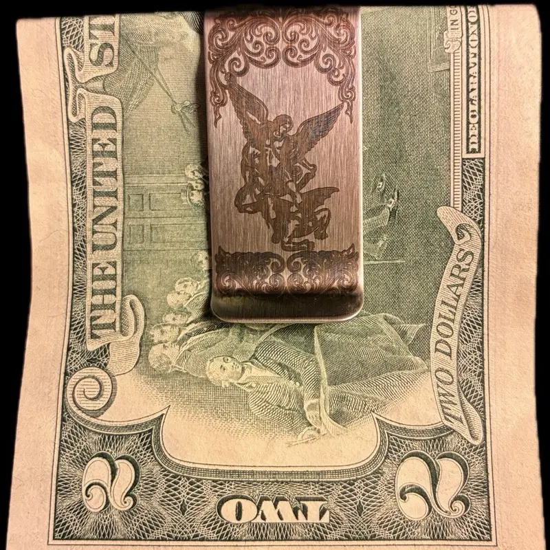 Saint Michael the Archangel Stainless Steel Money Clip