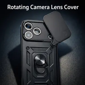 Heavy Duty iPhone Case with Stand for iPhone 17 Pro Max 16 15 14 13 12 , Anti-Fall Protective Cover