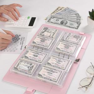 2025 Upgrade Challenge For 100 Envelopes  Saving  with Pen, Easy and Fun Way to Save $5,050, Savings Challenge Budget Binder, Saving Challenge Book,Waterproof Wallet,Storage Bag,Saving Tips,Desk Office Accessories,Budget Plan