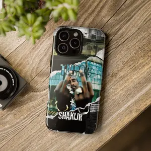 Tupac Phonecase, Fashion 2Pac Rapper Cool Phone Case Suitable for 17 16 15 14 13 12 11 Pro Max Plus Air Protective T-Tupac Drop-proof Gift Unique Design
