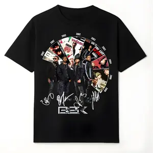 B2K Classic Era Album Timeline T-Shirt, B2K R&B Boy Band Graphic Tee, Vintage B2K Music Fan Shirt with Signature Design