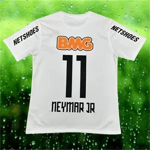 2012 2013 Home White Retro No.11 Neymar Short Sleeve Soccer jersey