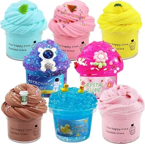 Easter gift  Gifts 8pack Slime Kit with Sprinkles, Stretchy Texture, Stress Relief Toy, Party Favors, Easter Basket Fillings