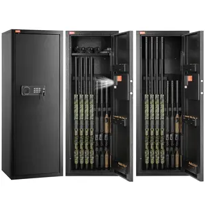 VEVOR 6-8 Rifles Gun Safe, Rifle Safe with Lock Digital Keypad, Quick Access Tall Gun Storage Cabinet with Removable Shelf, Rifle Cabinet for Home Rifle and Shotguns