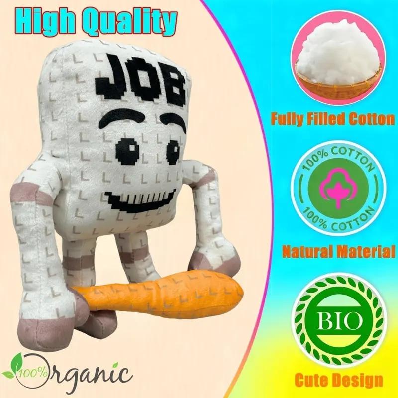 Steal a Brainrot Plush Toys, Adorable Brainrot Job Job JobCollectible Brain Rot Plush Gift for Fans Boys & Girls (Job)