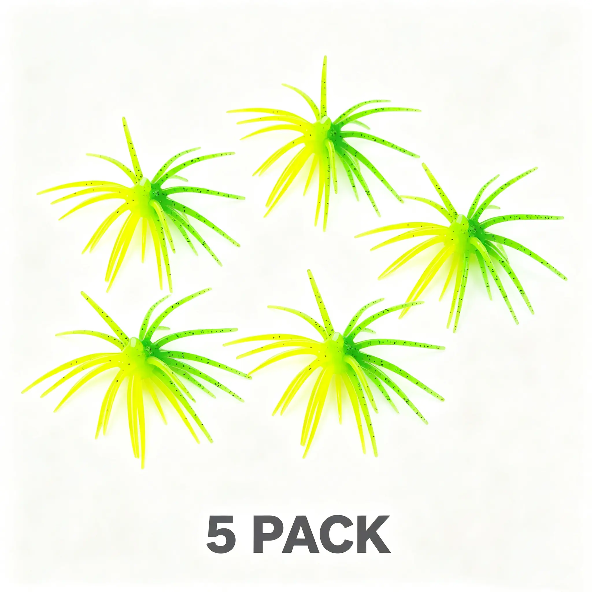 5PCS Fishing Lures for Freshwater – Realistic Sea Urchin Bait, Floating Artificial Fishing Lures with Lifelike Details, Durable Soft Bass Baits