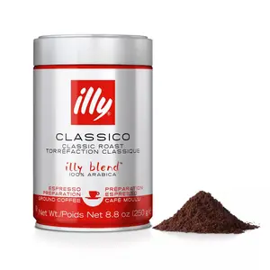 Illy Classico Medium Roast Espresso Ground Coffee - 8.8oz Bean Beverage