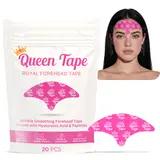 Queen Royal Forehead Tape – Wrinkle Smoothing Overnight Forehead Tape Skincare Infused Anti-Aging - Smooth Forehead, 11's, Crows Feet, (20 PCS)