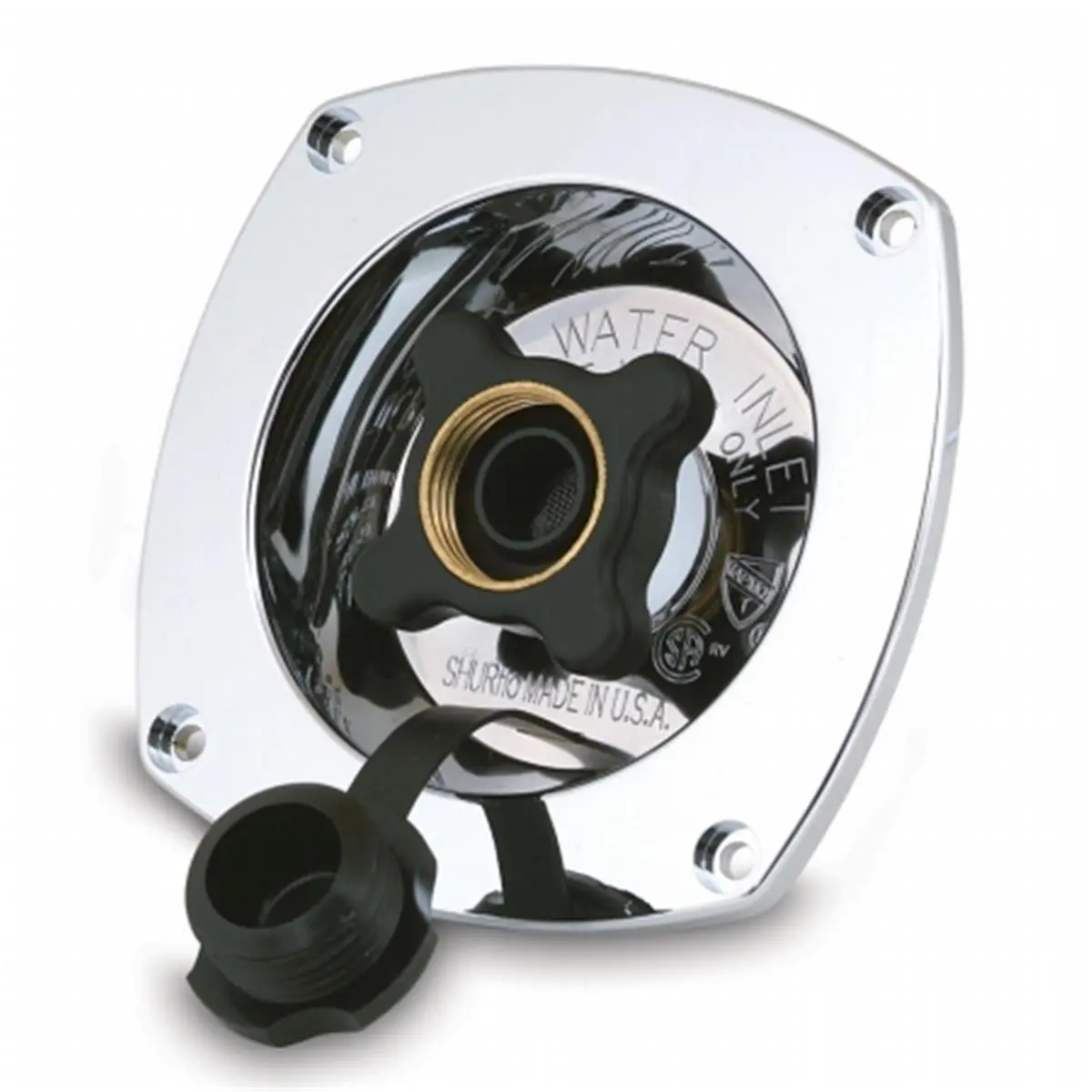 212 MAIN Shurflo Wall-Mount City Water Entry Pressure Reducer - Chrome Finish