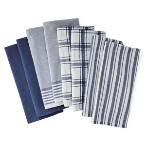 Member's Mark Plaid Leno 8 Piece Kitchen Towel Set, Choose Color
