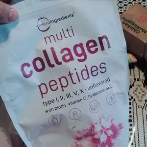 Product Review of Micro Ingredients Multi Collagen Peptides Powder - Hydrolyzed Protein Peptides (Type I,II,III,V,X) with Hyaluronic Acid, Biotin & Vitamin C Unflavored from 😈**🇸