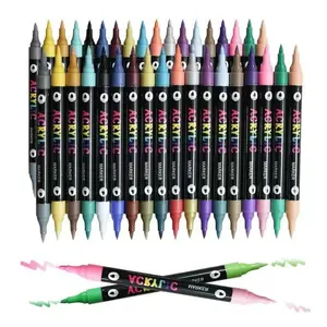 Acrylic Paint Markers 24/72/96 Dual Tip Marker Pen Waterproof & Quick-Dry for Easter Eggs Painting, Wood,Canvas,Stone, Glass,Rock Graffiti,DIY Crafts,Basket Stuffers, Ideal Creative ,Kids /Adult Coloring Books, Note mini gifts summerwins