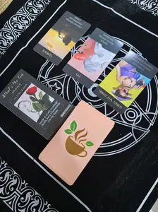 What's The Tea Oracle Cards Cuffing Season Fortune Telling Prophecy Divination 78-cards English Version Tarot Deck in Box Ages 14+