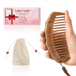Birthing Comb for Labor Pain - Wide Tooth Labor Comb for Natural Birth Pain Relief, Delivery Essential for Expectant Mom, Pregnancy Hospital Bag Essentials for Women, Pregnant Mom Gift