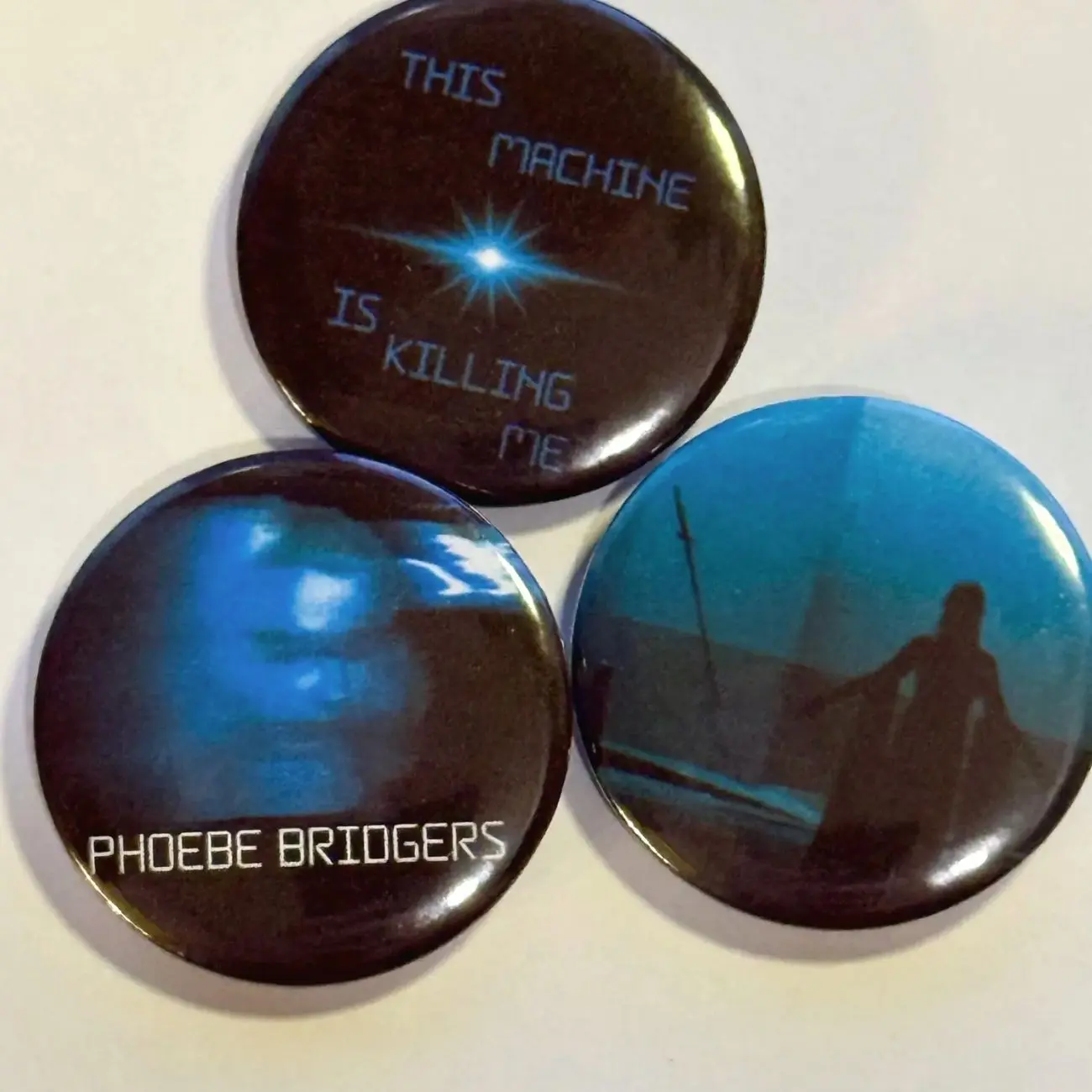3 ops Phoebe Bridgers Inspired Button Pin