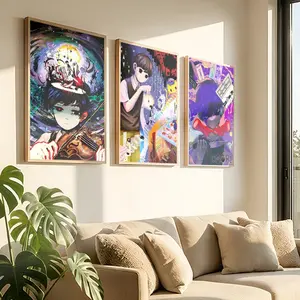 Famous Game O-Omori Poster Peel & Stick Poster Set Wall Art – Self-Adhesive Aesthetic Room Decor | Gallery-Quality Waterproof Fade & Scratch Resistant Prints | Living Room, Bedroom, Dorm Home Decoration Multiple Sizes